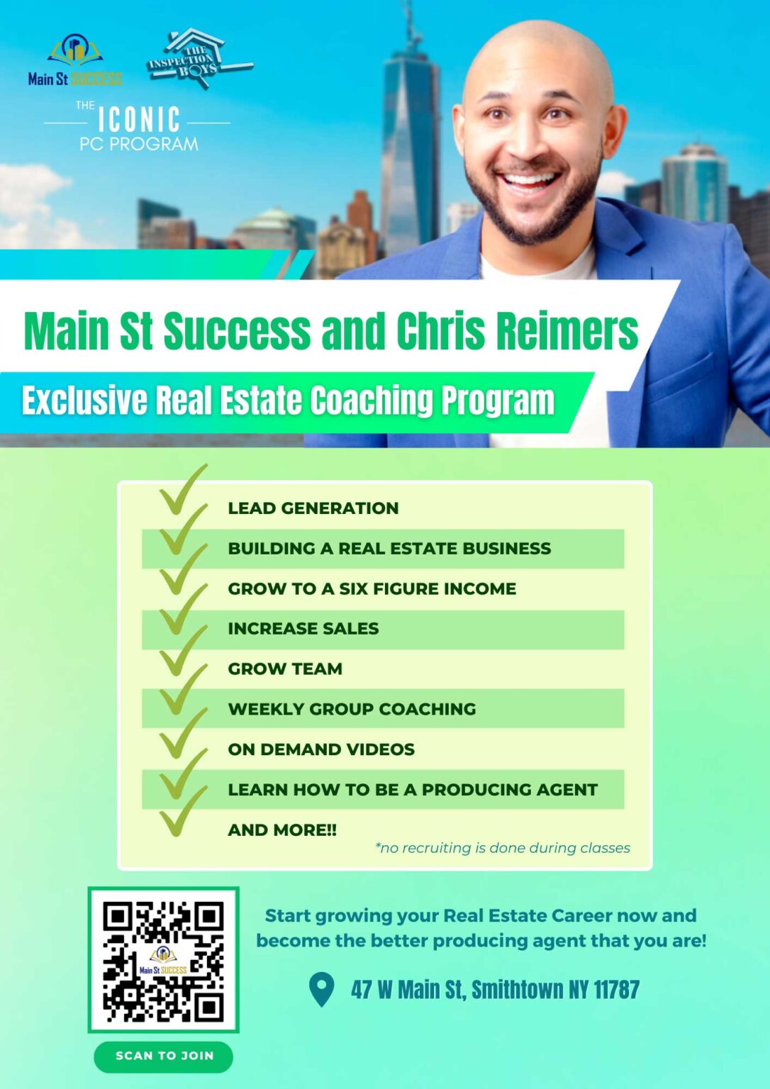 Exclusive Real Estate Coaching Program With Main St Success and Chris